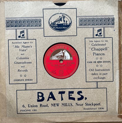 SPレコードのジャケットカバー画像 Bates Foggy Foggy Dew Britten Pears