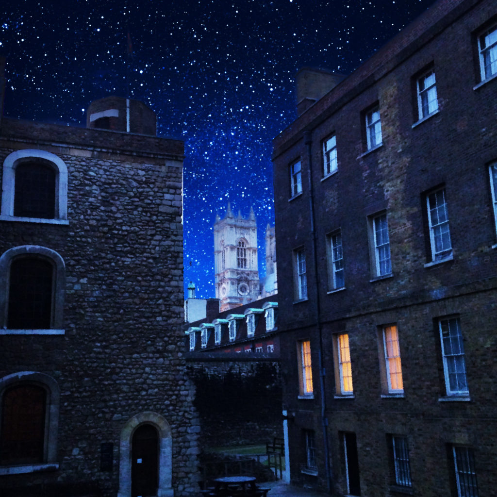 SPレコードの音楽紹介で添えた画像 Westminster abbey and Jewel tower, London