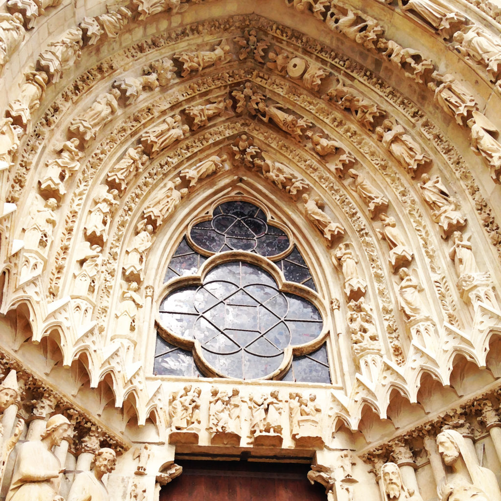 蓄音機レコードの紹介に添えた画像 Reims Cathedral