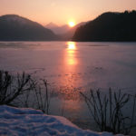 SPレコードに添えた画像...アルプ湖 Alpsee